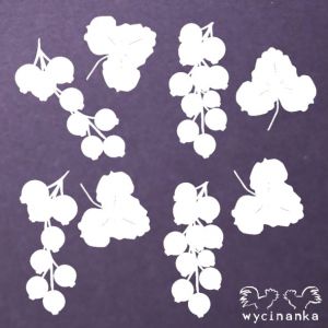 Tekturka Wycinanka Summer Fruits - Dekor Porzeczka, 8szt